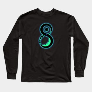 Solaris Moebius Grün / Blau (Logo Vertikal) Long Sleeve T-Shirt